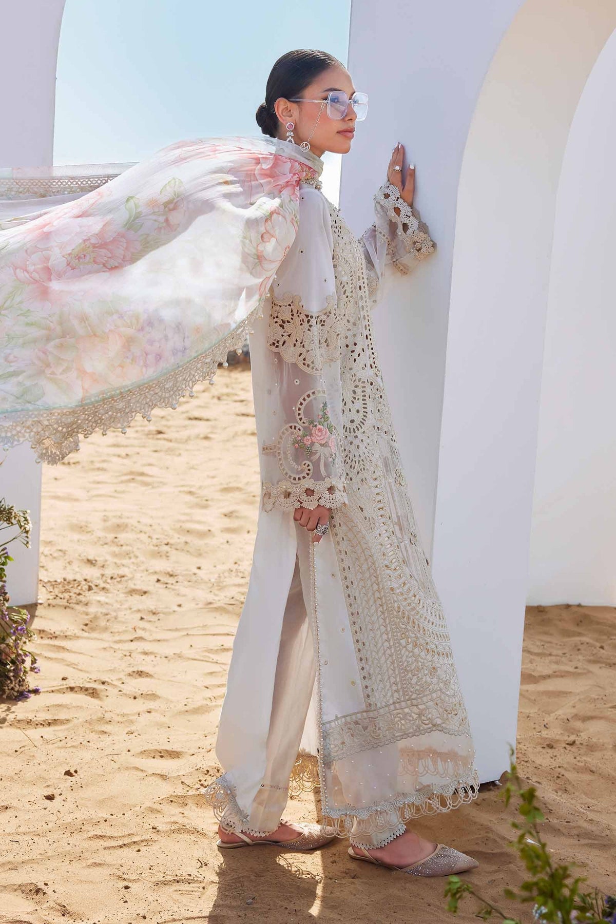 Maria.B - 3PC Luxury Dhanak Embroidered Suit | Daru libas