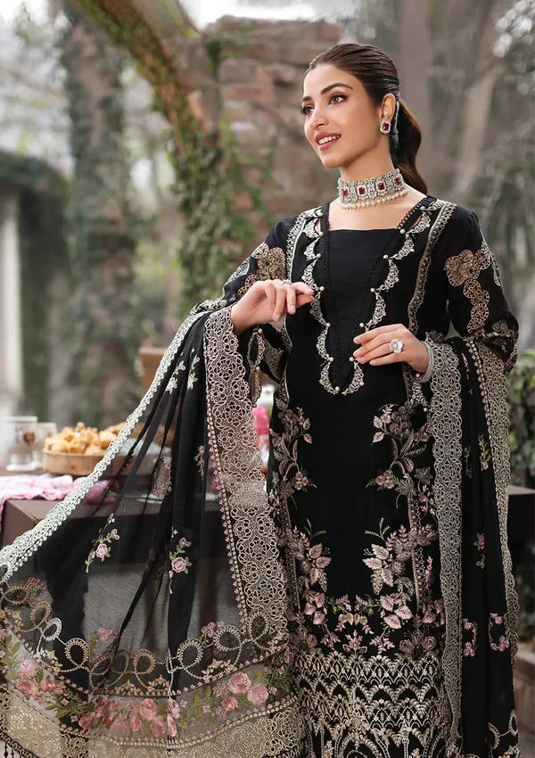 KAHF- 3PC Luxury Dhanak Embroidered Suit |Daru libas