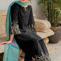 Dyot - 3PC Dhanak Embroidered Suit | Daru libas